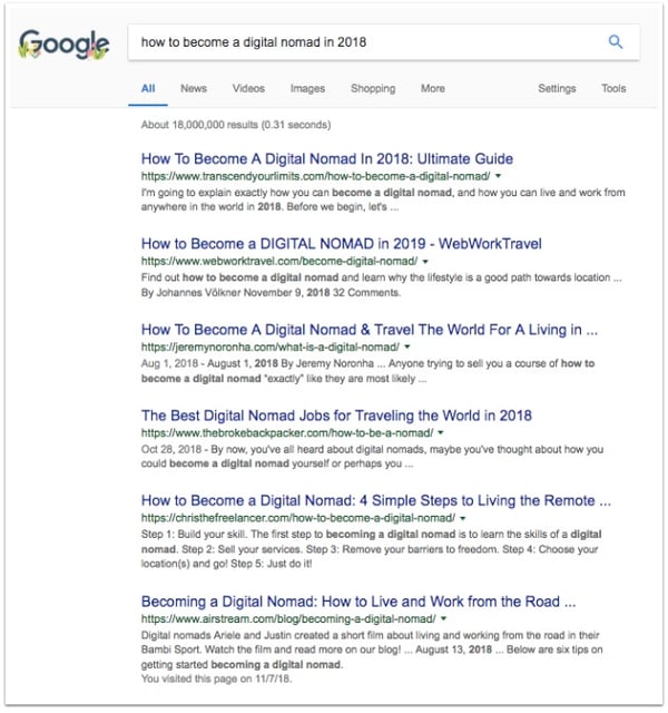 google results 2